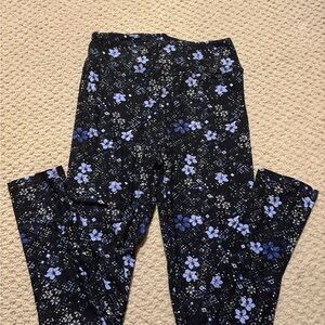 LuLaRoe Black and Blue Patterned Pants